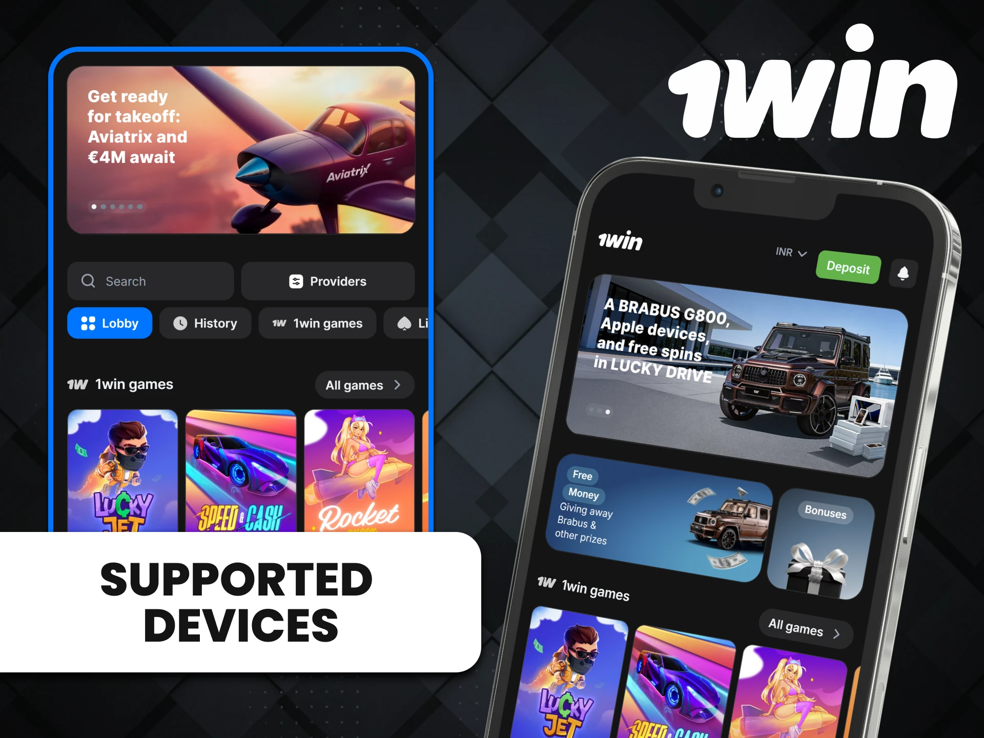 We'll tell you if the 1win app is suitable for your iOS device.
