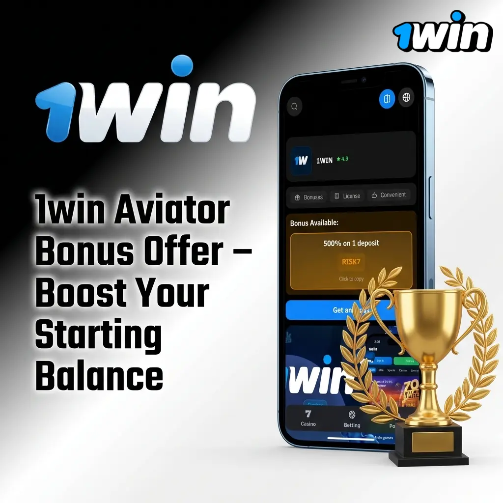 1win Aviator bonus offer showing four-part deposit match up to 170% for Indian players starting from INR 300