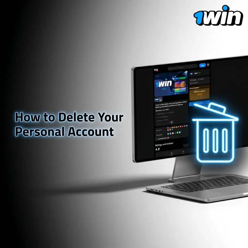 Steps to delete a personal account showing settings menu with account closure option and support contact details