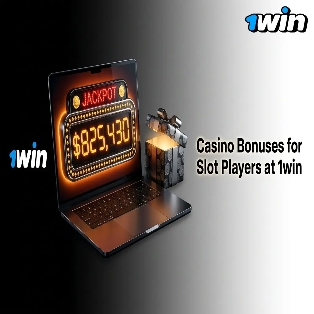 1win casino bonus offers for slot players in India showing welcome deposit match percentages and loyalty rewards