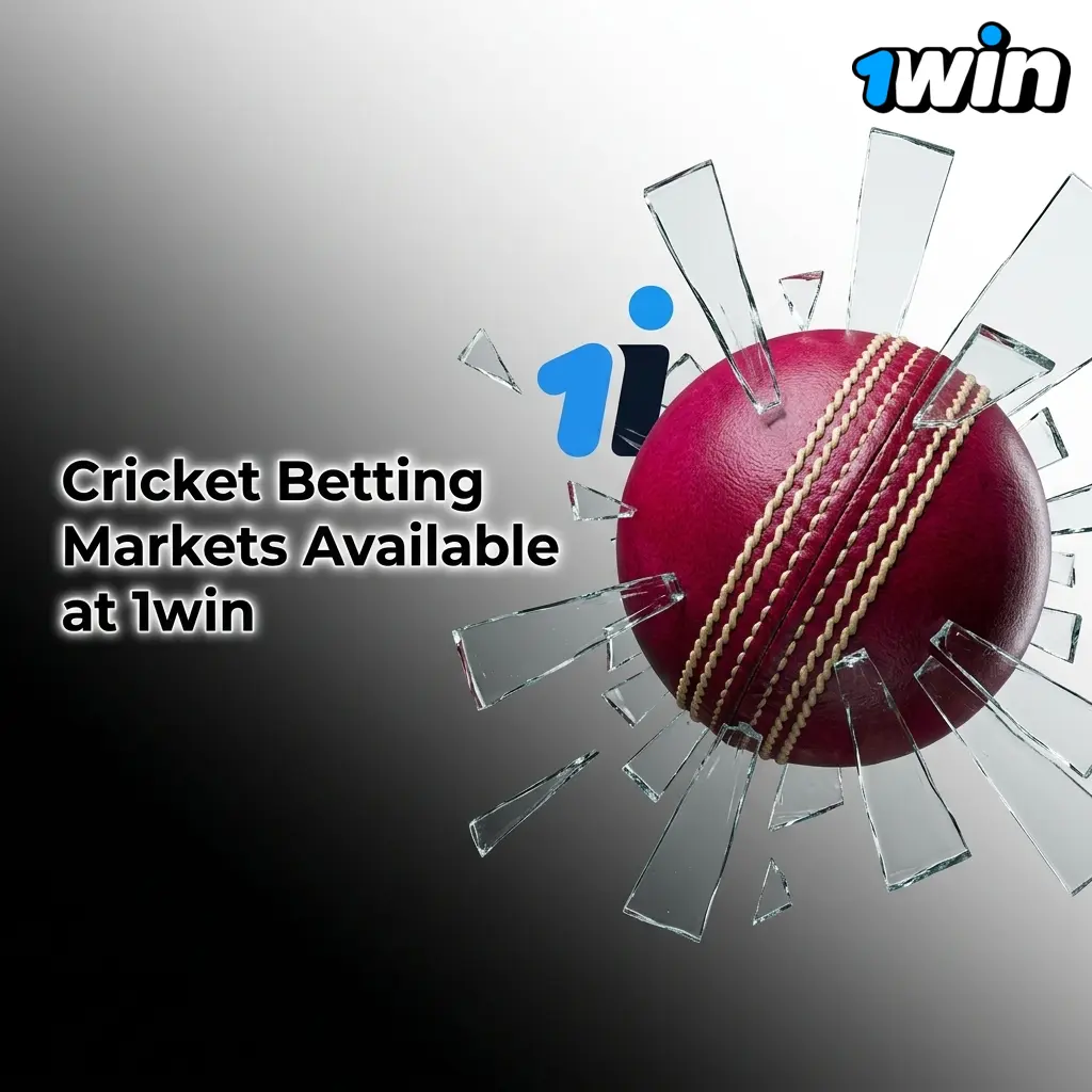 1win cricket betting markets including match winner, top batsman, live in-play and over/under options for India