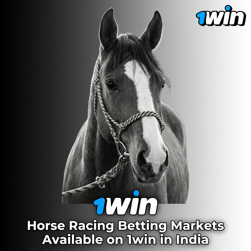 1win horse racing betting markets in India including Win, Place, Exacta, Trifecta, and Each-Way options