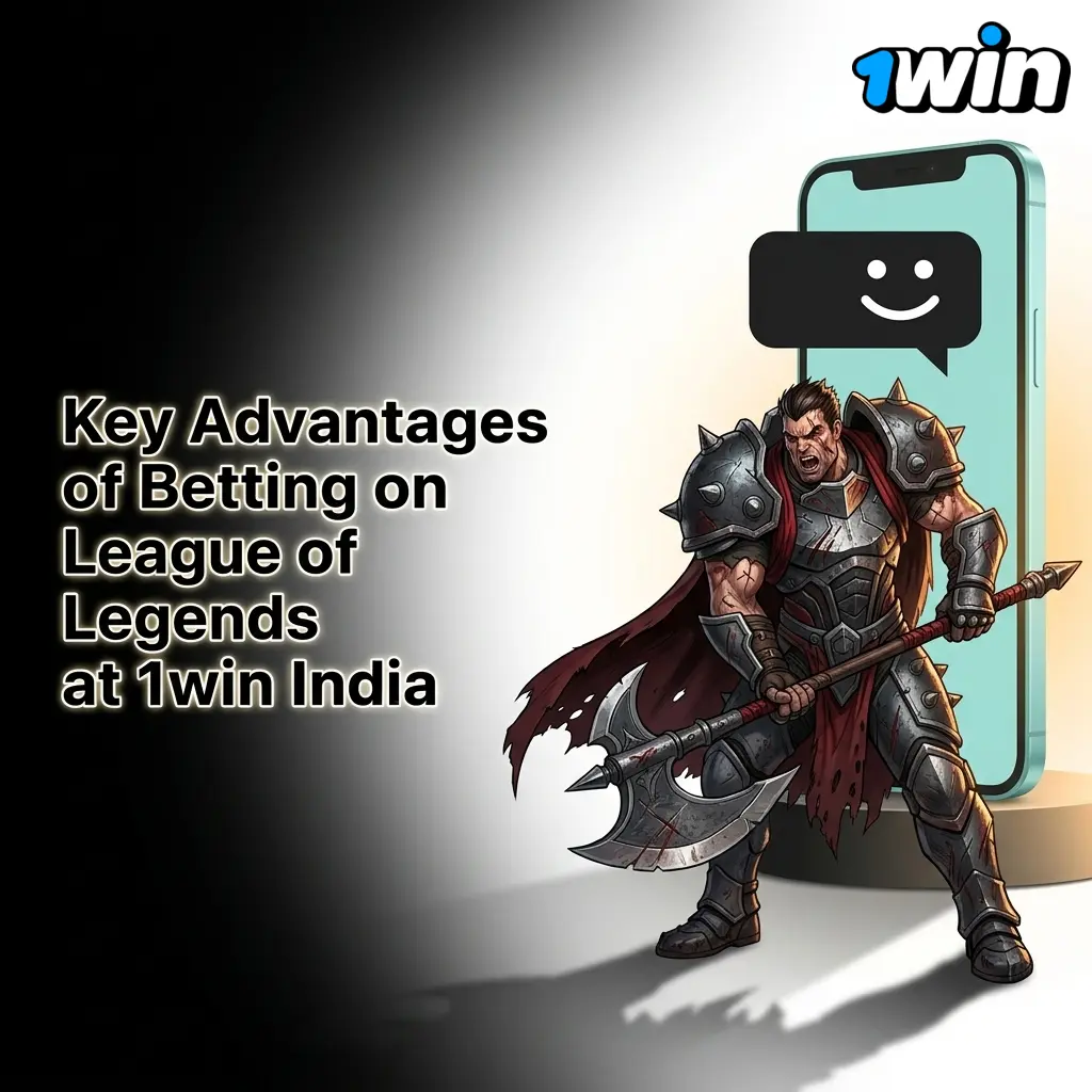 Key advantages of betting on League of Legends at 1win India including bonuses, UPI payments, and mobile app features