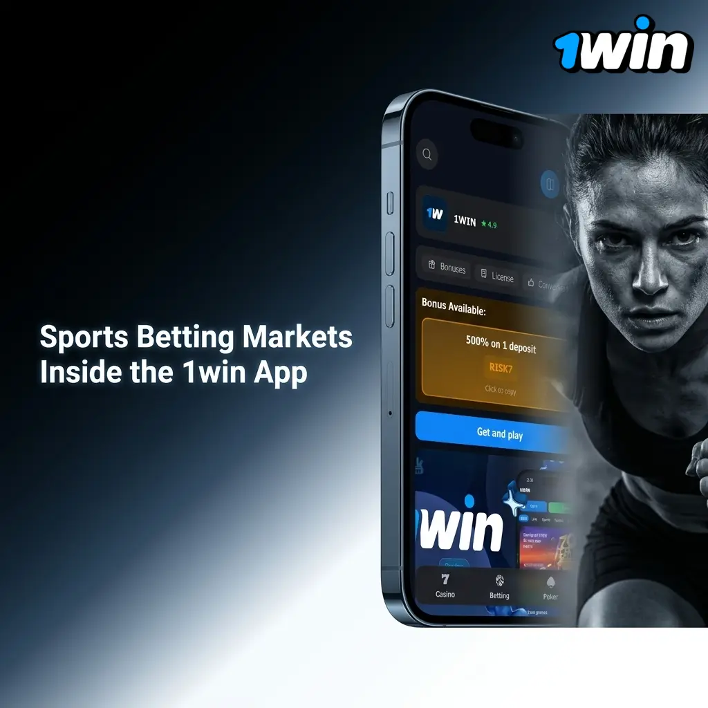 Sports betting markets in 1win app covering cricket, football, kabaddi, tennis, esports and more with live odds
