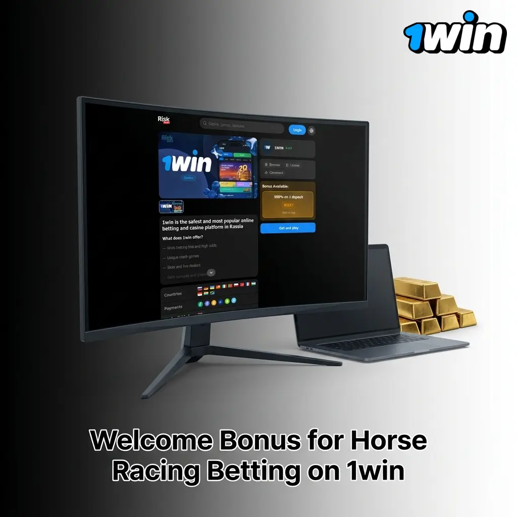 1win welcome bonus structure showing up to 500% across four deposits for horse racing betting new users