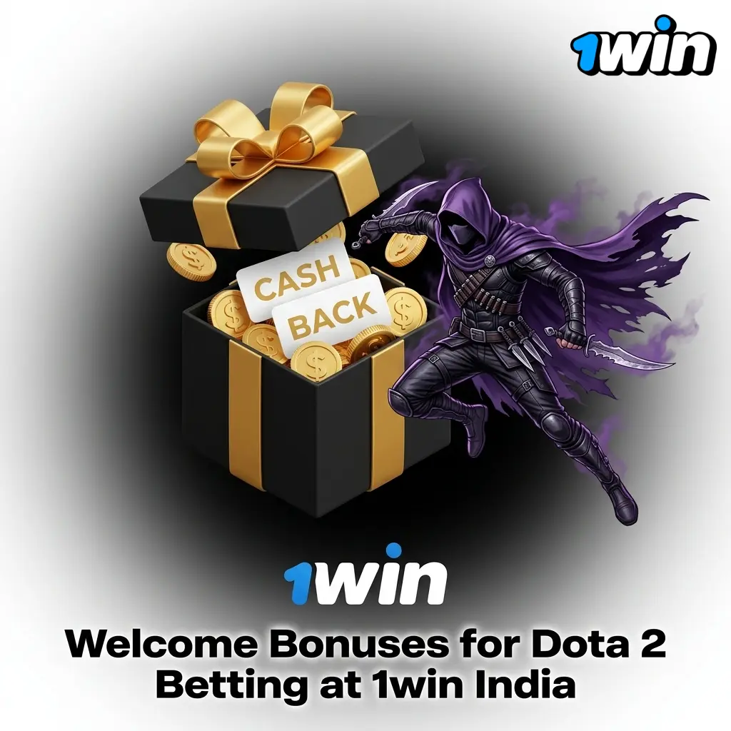 1win India welcome bonus for Dota 2 betting showing deposit tiers from 130% to 170% across four deposits
