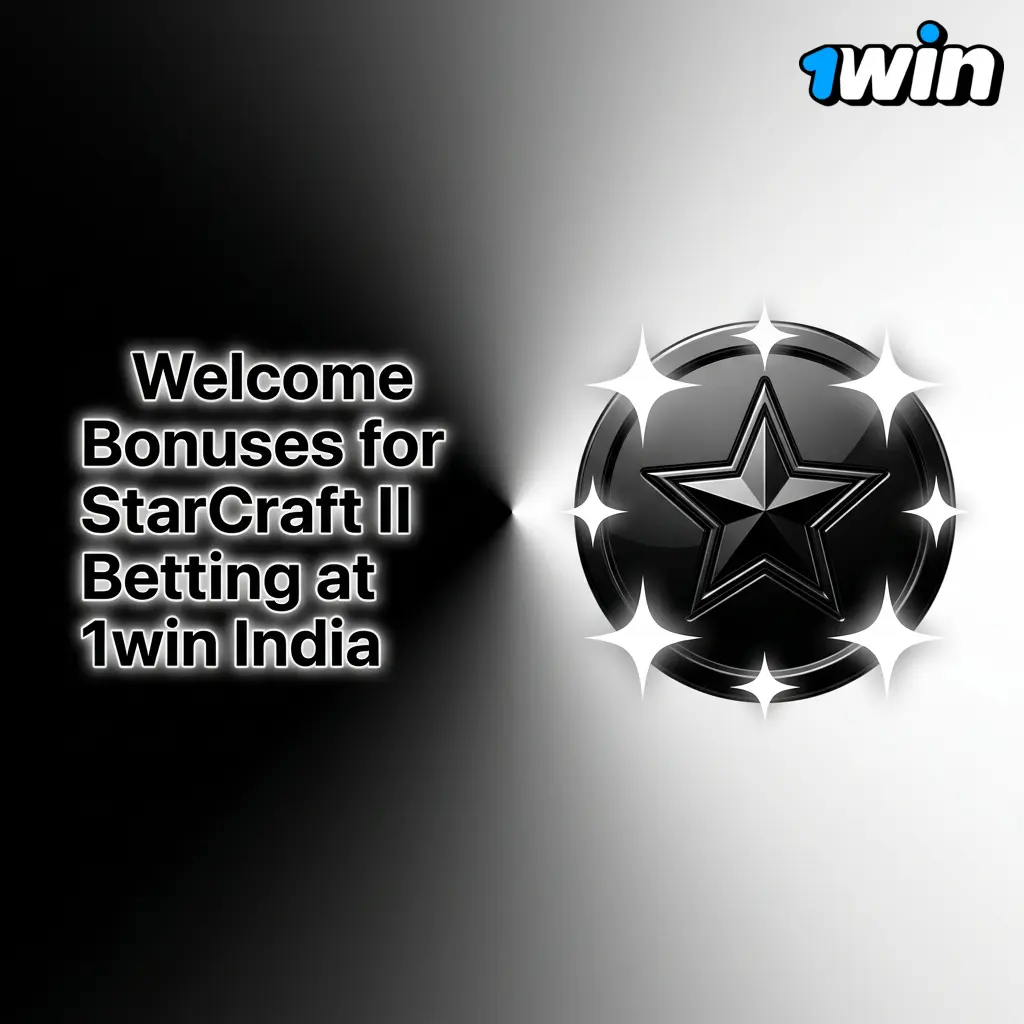 1win India welcome bonus structure for StarCraft II betting showing four-deposit tiers up to 170% boost