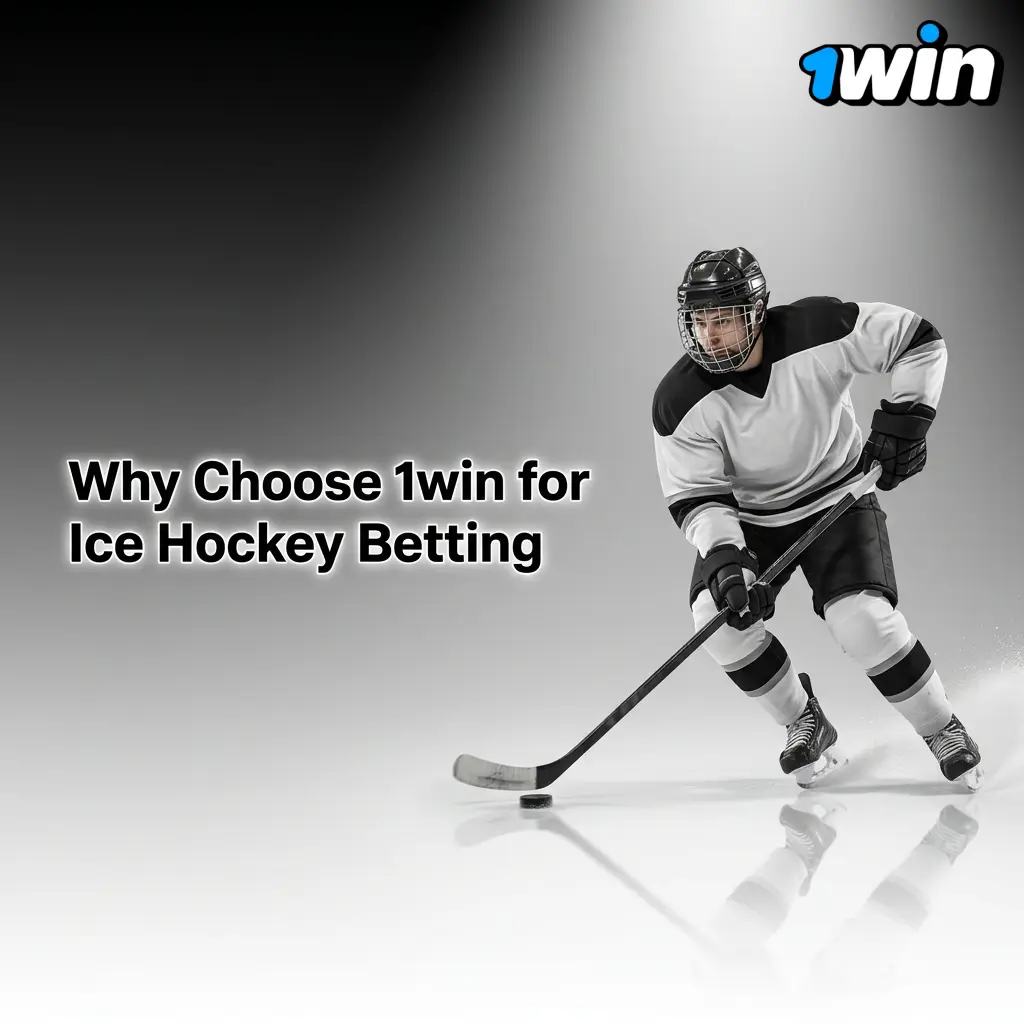 1win ice hockey betting platform showing NHL KHL live odds INR deposits mobile app and multiple bet types for Indian users